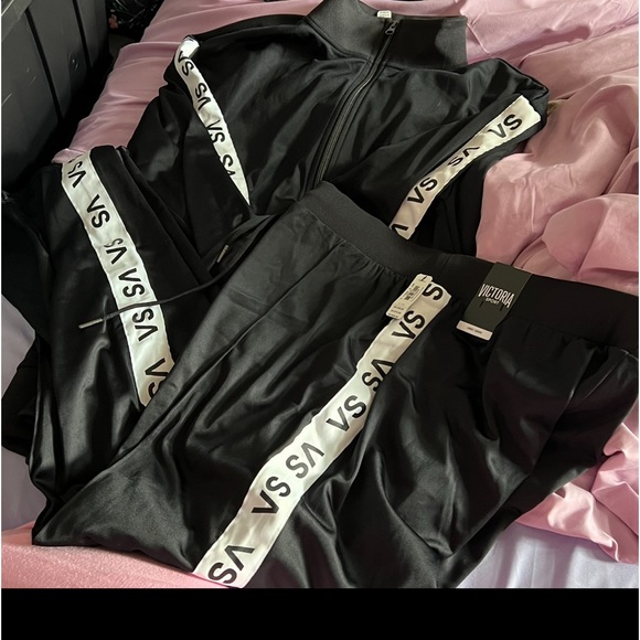 VS BOYFRIEND TRACK PANT FULL ZIP JACKET SZ M - Picture 1 of 14